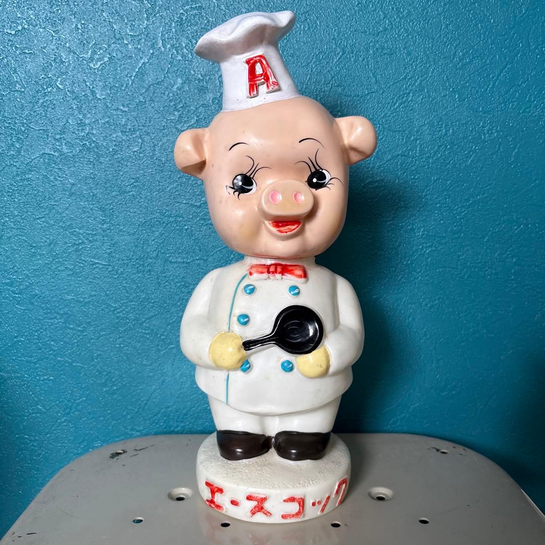 エースコック こぶた ソフビ 33cm 企業物