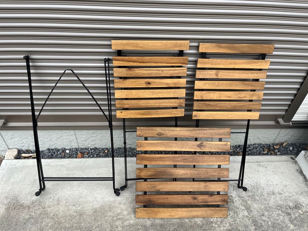 【2/15限定出品】送料込 IKEA テルノー テーブル＆チェア2脚