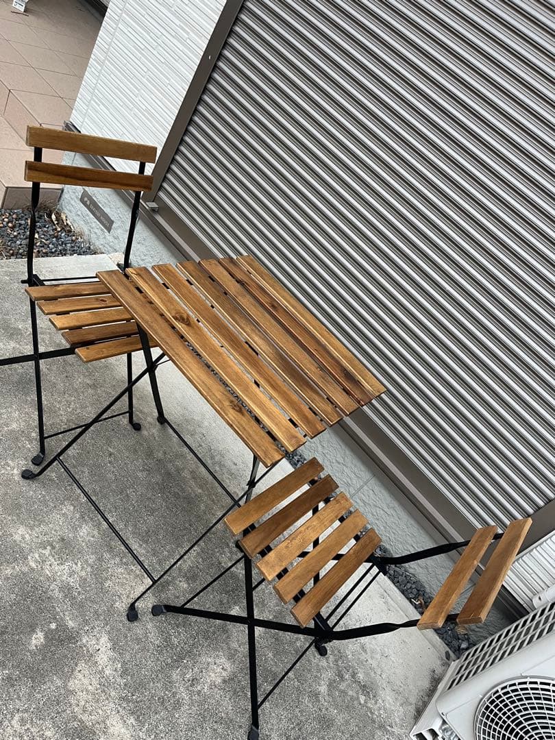 【2/15限定出品】送料込 IKEA テルノー テーブル＆チェア2脚