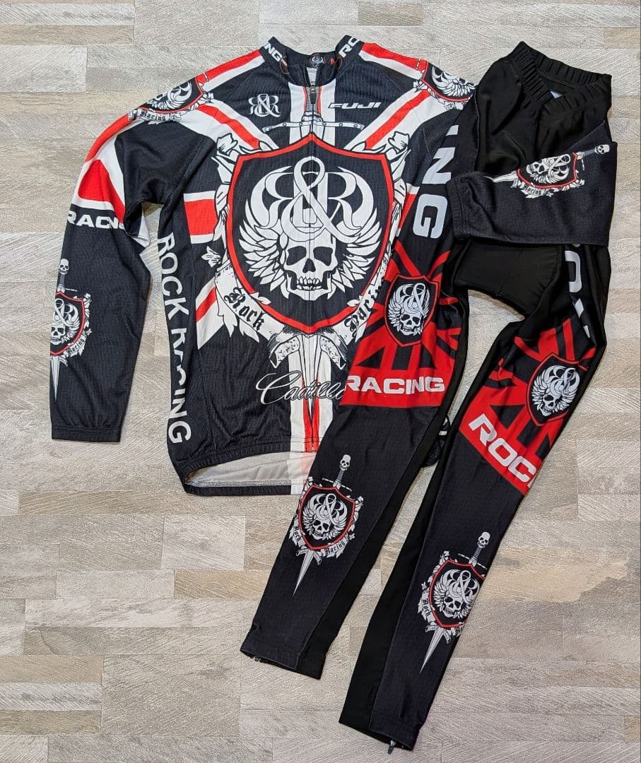 ★水曜ゲリラ★タグ付★Rock Racing サイクルジャージ セットアップ M