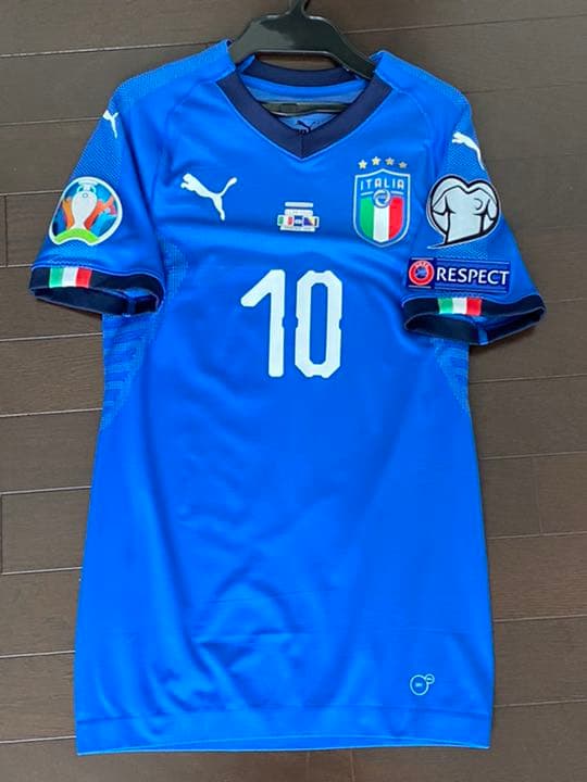 イタリア代表　ロレンツォ・インシーニェ　選手支給　ユニフォーム