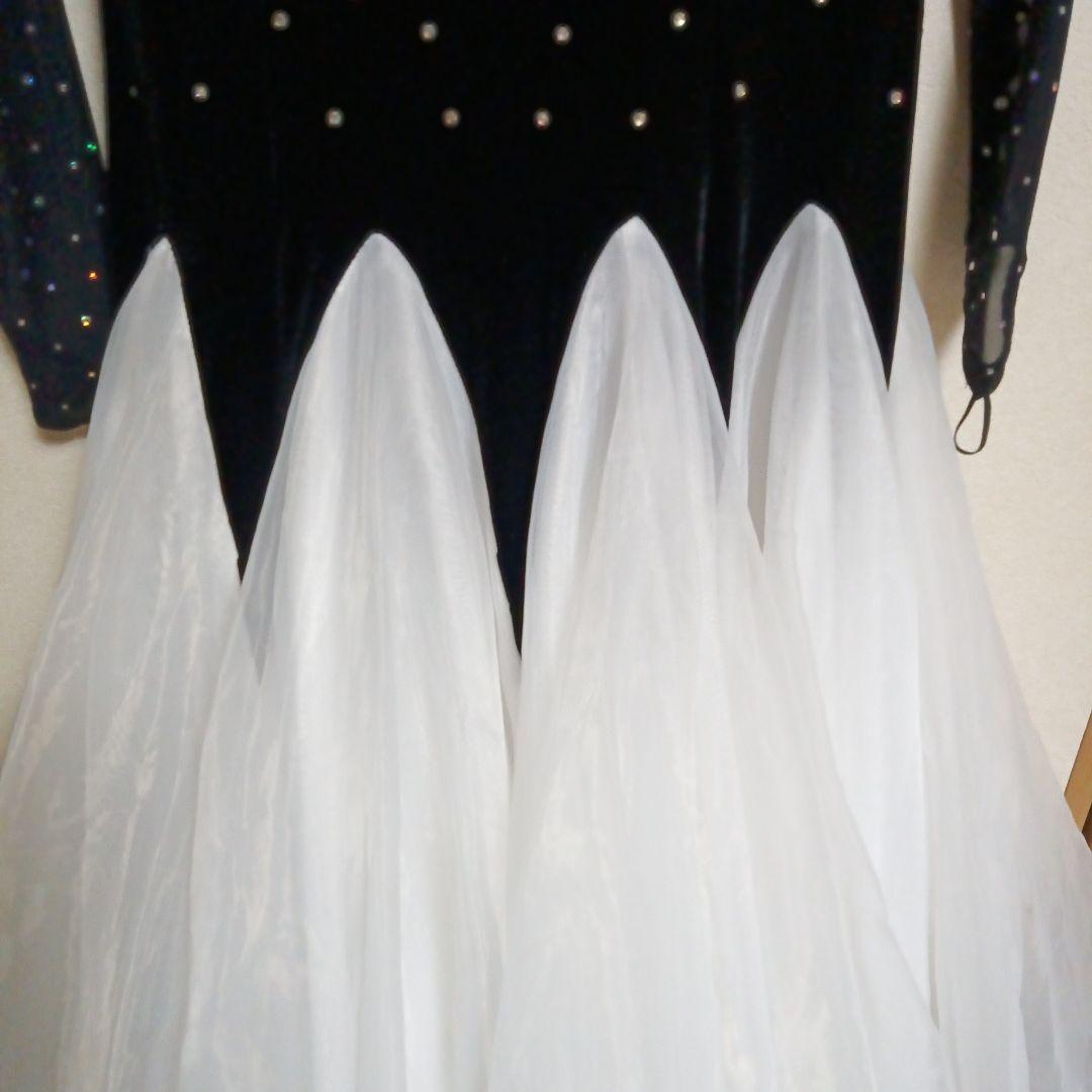 再値下げ^_^社交ダンスワンピース　ストレッチベロアドレス