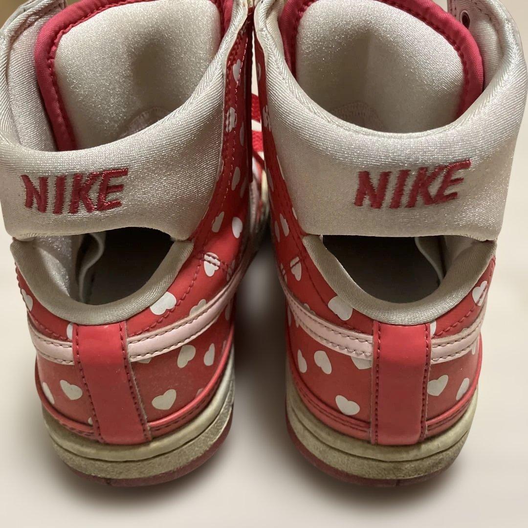 NIKEピンクハートバレンタイン限定品、現状品、used品22.5cm